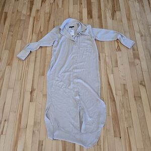 Banana Republic Cream Button-Up Dress Xs New With Tags